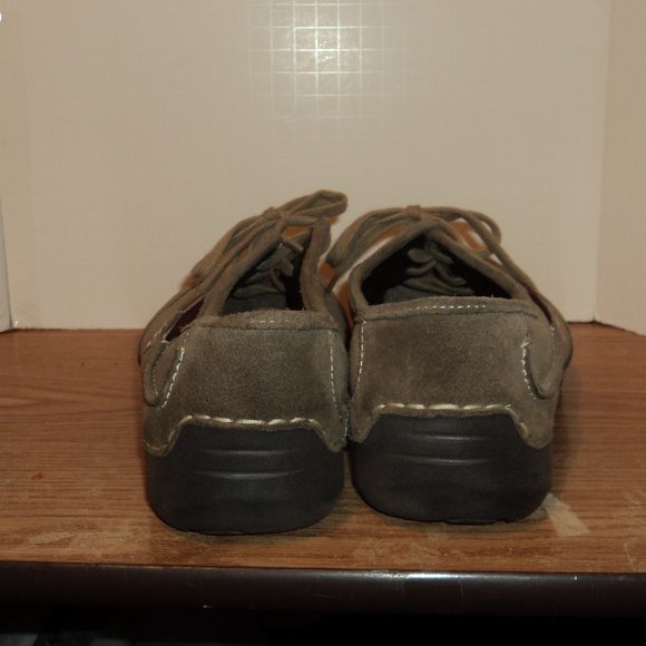 Josef Seibel Women's Size 42 (US 11) Shoes Loafers Suede Taupe Lace Up - Picture 3 of 12